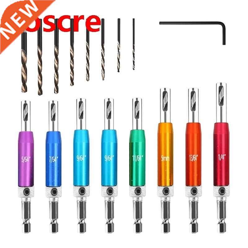 Practical 17 Pcs Colorful Self Centering Hardware Hinge Dril