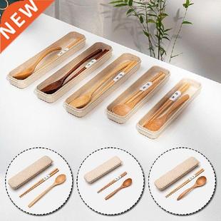 Wooden Spoon Chopsticks Set Chinese Tableware Wood Soup For