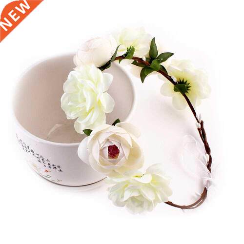 Bride Flower Crown Hair Band photograph Wedding Floral Headb