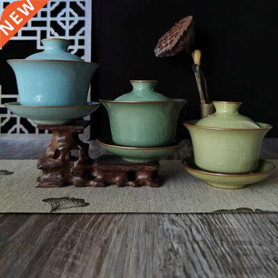 Gaiwan Teacup with Saucer Set Kung Fu Cup with Lid 5 Ounce P