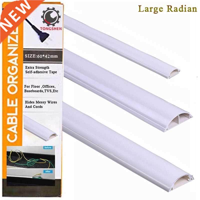 60x42mm Overfloor Cord Protector PVC Duct Floor Wire Cover F