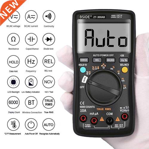 BSIDE Multimeter Auto/Manual Range Digital Universal Meter 6