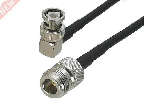 1Pcs RG58 N Female jack to BNC Male plug Right angle Connect