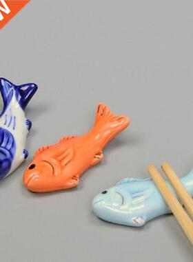 3pcs/set Ceramic Crafts Health Chopstick Fork Rest Holder