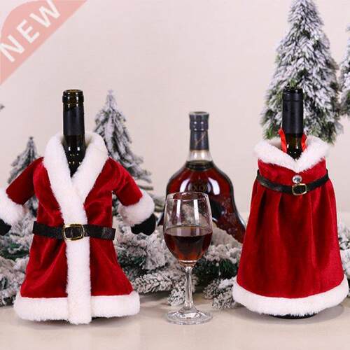 Christmas Wine Bottle Cover Merry Christmas Decor for Home N