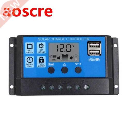 10A/20A/0A Car Solar Charge Controller PWM controller LCD D