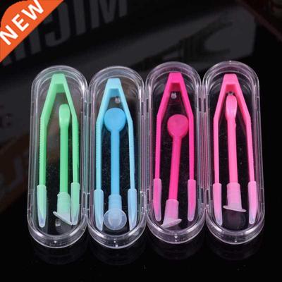 1 Set Color Contact Lens Case Box Tweezers and Suction Stick