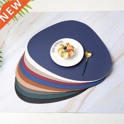 Triangle Leather Placemat Kitchen Dining Table Mats Steak