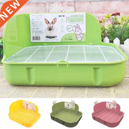 Small Pets Rabbit Toilet Square Bed Pan Potty Trainer