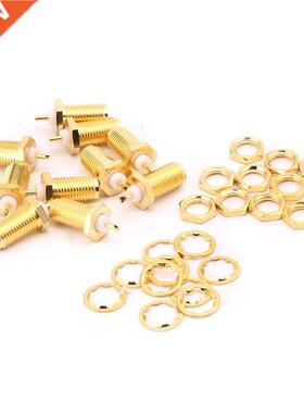 10Pcs/Set SMA-KY RF Connectors SMA Female Nut Bulkhead Handl