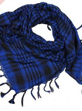 Hot Sale Unisex 5 Colors Women Men Checkered Arab Grid Neck