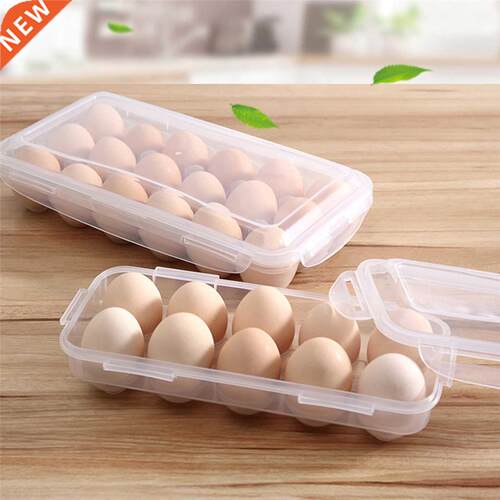 10/18 Grids Plastic Egg Storage Box Eggs Holder Portable