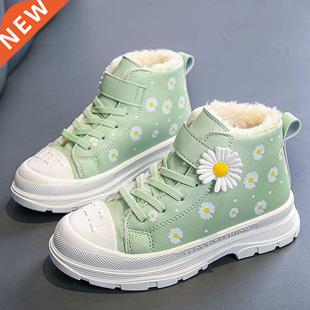 Fashion Girls Boots for Kids Sneakers Soft Bottom Non-slip L