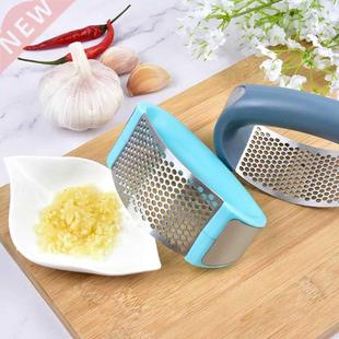Stainless Steel Garlic Press Manual Garlic Chopper Crusher