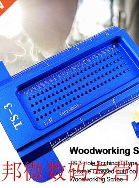TS- Crossed-out Tool Durable Gauge Manual T Type Ruler Cent