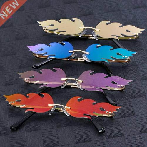 Fashion Fire Sunglasses Rimless Sun Glasses Luxury Eyewear