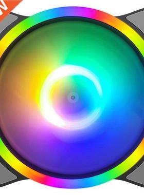 COOLMOON 4 Pin RGB 120mm Computer Case Fan Quiet 12CM Coolin