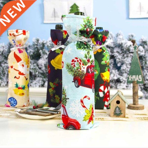 7 PCS Christms Wine Bottle Bgs Xms Red Wine Bottle