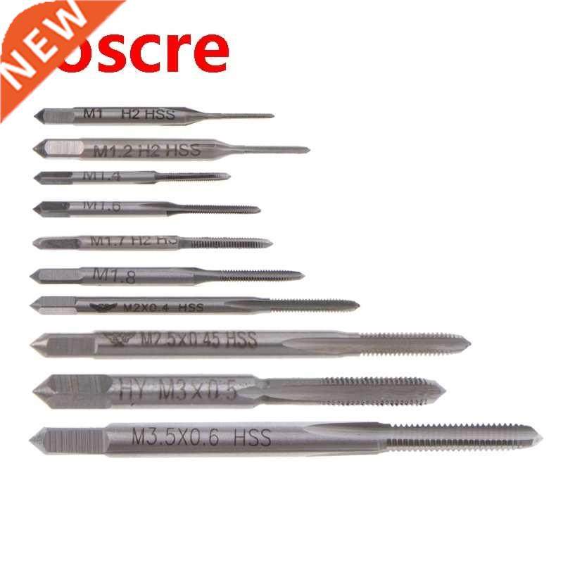 10Pcs M1 To M.5 Machine Hand Tap Set HSS Thread Wire Tappin