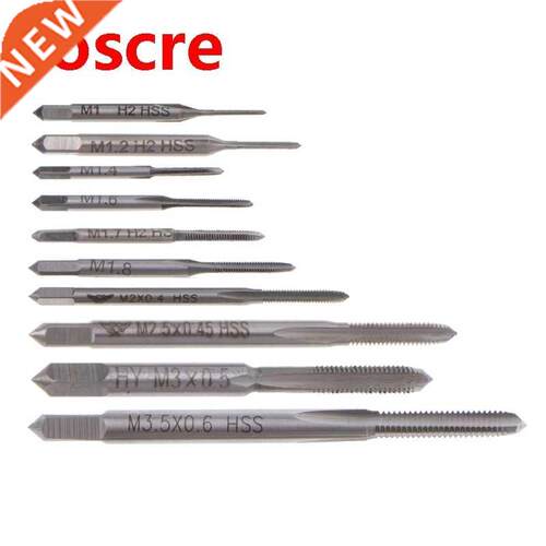 10Pcs M1 To M.5 Machine Hand Tap Set HSS Thread Wire Tappin