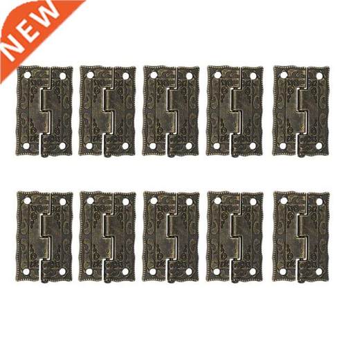 10Pc 36x23mm Antique Bronze Hinge Wooden Furniture Jewelry B