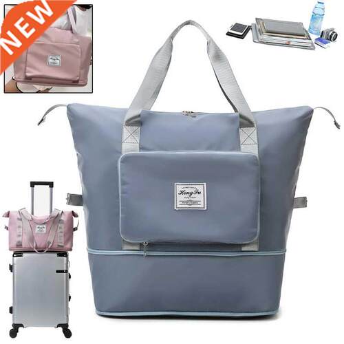 Women Foldable Large Capacity Women Gym Bags Shoulder Bag Wo