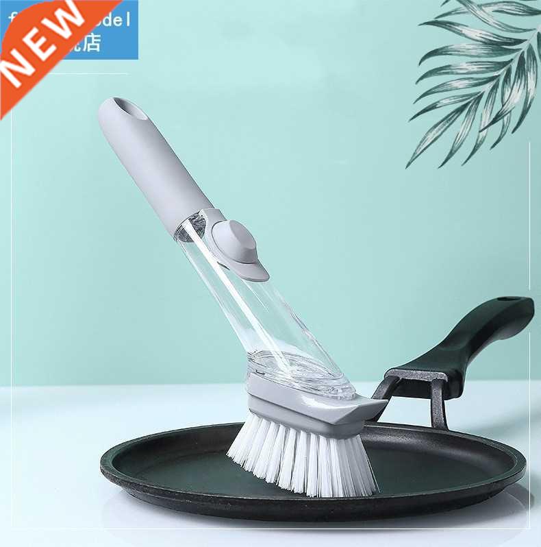 Long Handle Pot Brush Dish Bowl Washing Cleaning Brush Soap