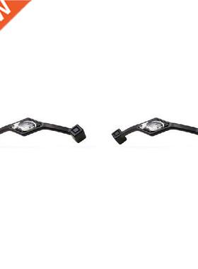 2PCS Cupboard Handles Black Zinc Alloy Door Handles Drawer