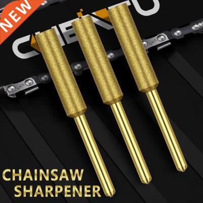 Gold Diamond Coated Cylindrical Burr 4mm 4.8mm 5.5mm Chainsa