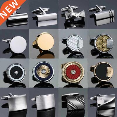 New Arrive Shirt Cufflinks Men steel Laser Engraving Cuff Li
