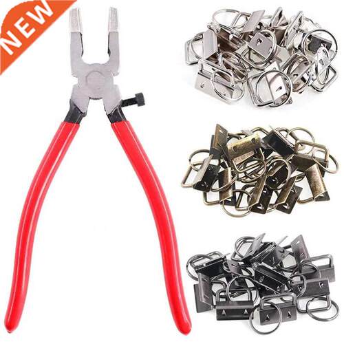 36 Sets 25mm 3 Colors Key Fob Hardware with 1Pcs Key Fob Pli