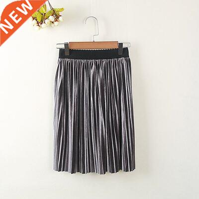 autumn winter baby girl skit velvet pleated skirt for 2 4 6