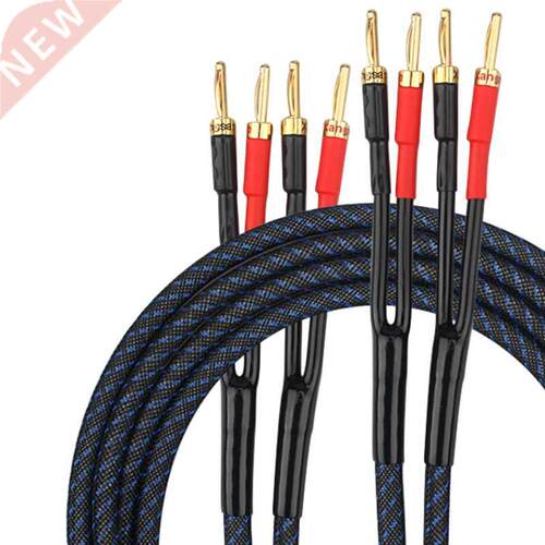 Pair Hifi Audio Speaker Cable Professional Tube Amplifier Sp