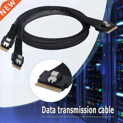SAS 4.0 SFF-8654 8i 74 Pin to 2 SFF-8654 4i 38 Pin Cord 24Gb