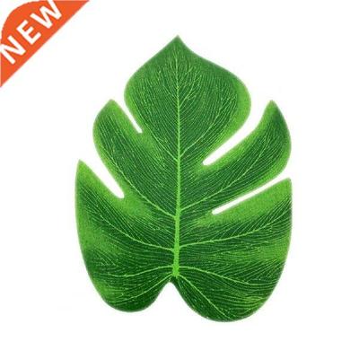 10Pcs Fake Green Leaf Non-fading Washable  Green Fake