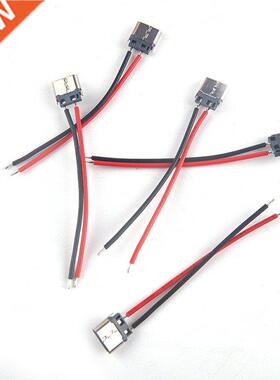 5pcs USB Type-C 2P Welding Wire Female Connector Cable For M