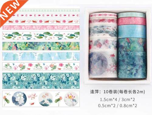 10 Pcs Washi Tape Set ers Scrapbooking ing Wash Tapes Washit