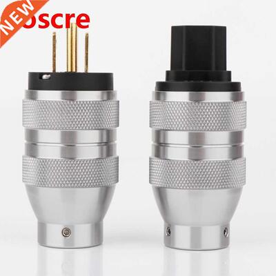 Hi-End Preffir Gold /Rhodium Plted US Power Plug IEC udio
