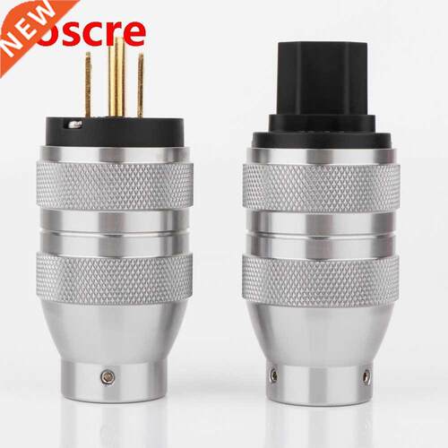 Hi-End Preffir Gold /Rhodium Plted US Power Plug IEC udio