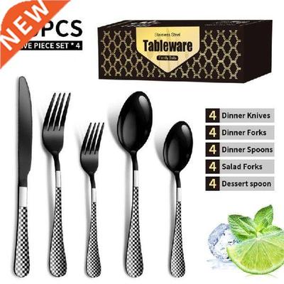20pcs Western Dinnerware Set Stainless Steel Cutlery Set