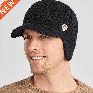 Men Winter Knitted Hat Outdoor Cycling Ear Protection Warmth