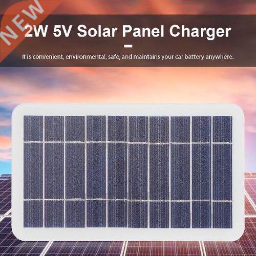 USB Solar Charger Panel 5V 2W 400mA Portable Solar Panel