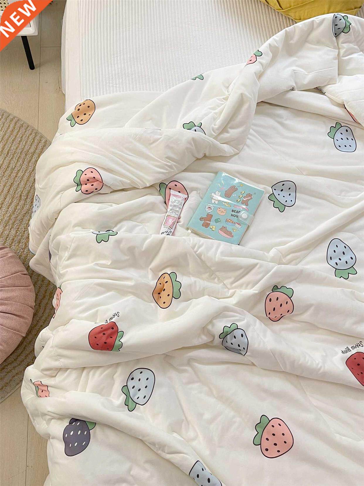 soft milk silk airable cover machine washable cartoon