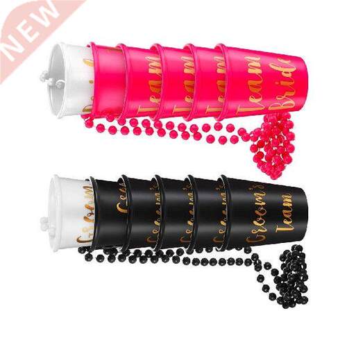12 Pieces Shot Cup Necklace Bridal Shot Glass Necklace Team