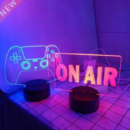 D Night Light Lamp Gaming Room Desk Setup Decor table Game