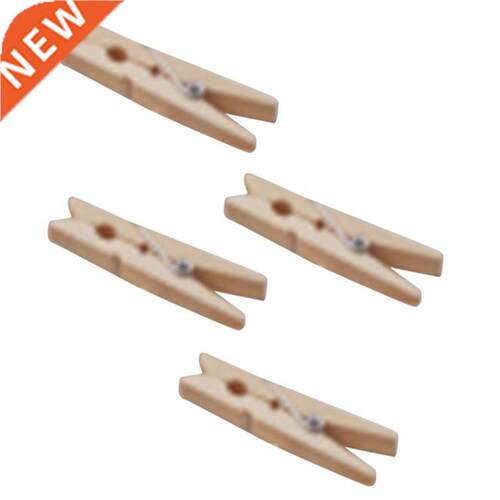 24x Natural Wooden Clothespins Clips for Shirts, Sheets, Pan