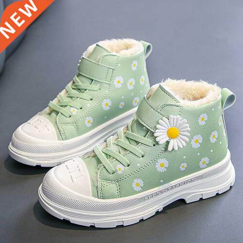 Fashion Girls Boots for Kids Sneakers Soft Bottom Non-slip L