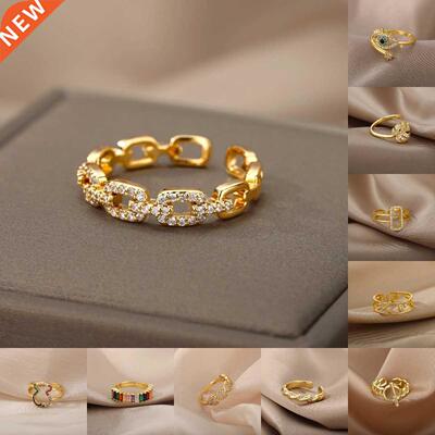 Twist Chain Snake Open Ring For Women Rings Stainless Steel
