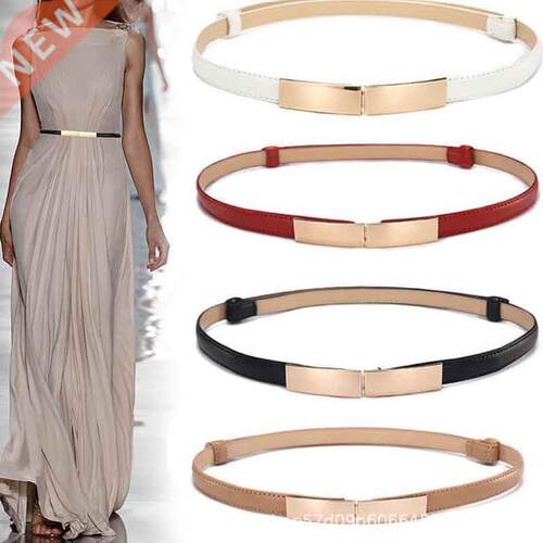 Belt dress simple versatile Fashion Women Leather Belt Thin