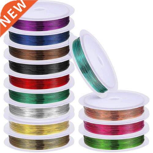 13 Rolls Jewelry Beading Wire Tarnish Resistant Copper Beadi